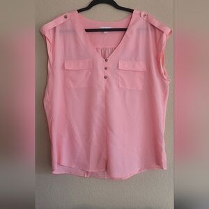 New York & Company Women's Coarl Sleeveless Top